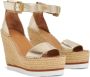See by Chloé 105mm Glyn Espadrille Wedges Gold - Thumbnail 5