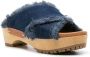 See by Chloé 60mm frayed denim sandals Blue - Thumbnail 2