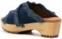 See by Chloé 60mm frayed denim sandals Blue - Thumbnail 3