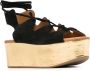 See by Chloé 70mm platform suede sandals Black - Thumbnail 2