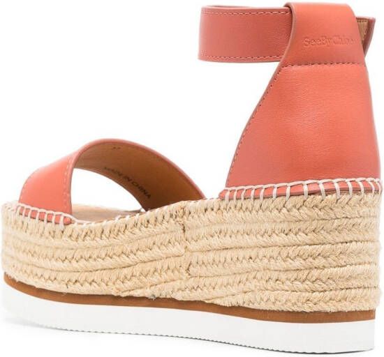 See by Chloé 75mm platform espadrilles Pink