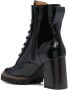 See by Chloé 80mm round-toe leather boots Black - Thumbnail 3