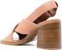 See by Chloé 85mm logo-buckle leather sandals Pink - Thumbnail 2