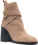 See by Chloé 85mm slip-on suede boots Neutrals - Thumbnail 2