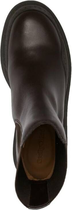 See by Chloé Alli ankle leather boots Brown