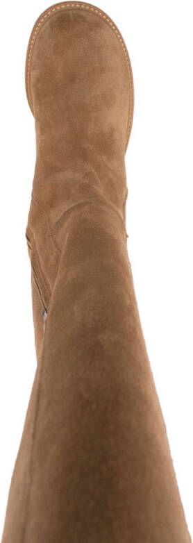 See by Chloé Bonni knee-length suede boots Brown