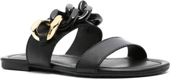 See by Chloé chain-detail leather sandals Black