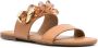 See by Chloé chain-detail leather sandals Brown - Thumbnail 2