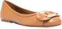 See by Chloé Channy logo-plaque ballerina shoes Brown - Thumbnail 2