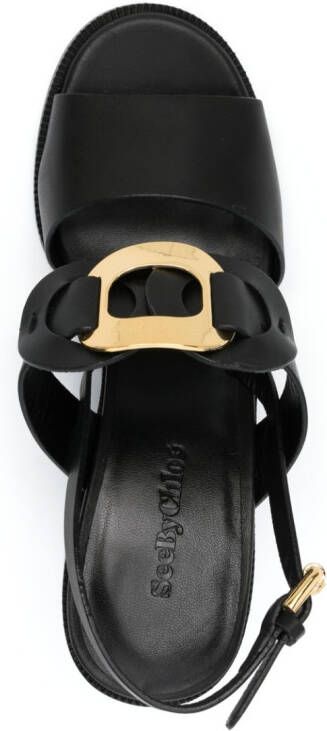 See by Chloé Chany 90mm leather sandals Black