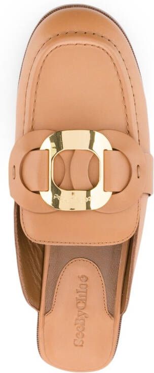 See by Chloé Chany leather mules Brown