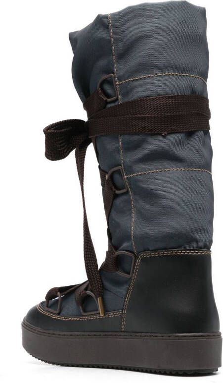 See by Chloé chunky lace-up boots Grey