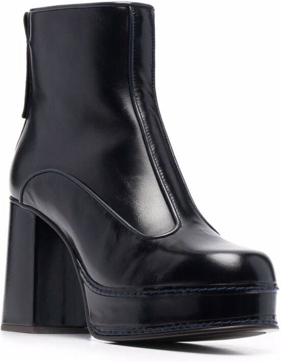 See by Chloé chunky leather ankle boots Black