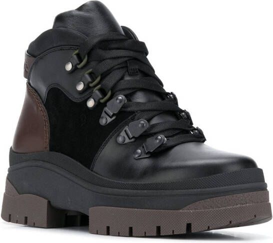 See by Chloé contrast-panel hiking boots Black