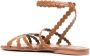 See by Chloé crossover leather sandals Brown - Thumbnail 3