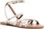 See by Chloé crossover leather sandals Gold - Thumbnail 2