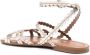 See by Chloé crossover leather sandals Gold - Thumbnail 3