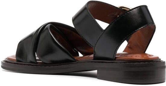 See by Chloé crossover-strap sandals Black