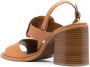 See by Chloé engraved-logo detail sandals Brown - Thumbnail 3