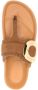 See by Chloé gold-tone plaque suede slides Neutrals - Thumbnail 4