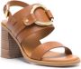See by Chloé Hana 80mm leather sandals Brown - Thumbnail 1