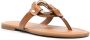 See by Chloé Hana leather flat sandals Brown - Thumbnail 2