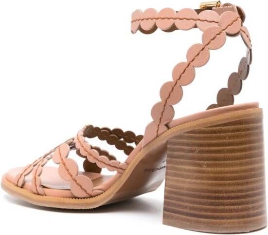 See by Chloé Kaddy 90mm leather sandals Neutrals