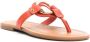 See by Chloé leather flat sandals Orange - Thumbnail 2
