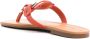See by Chloé leather flat sandals Orange - Thumbnail 3