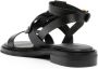 See by Chloé logo-debossed leather sandals Black - Thumbnail 3