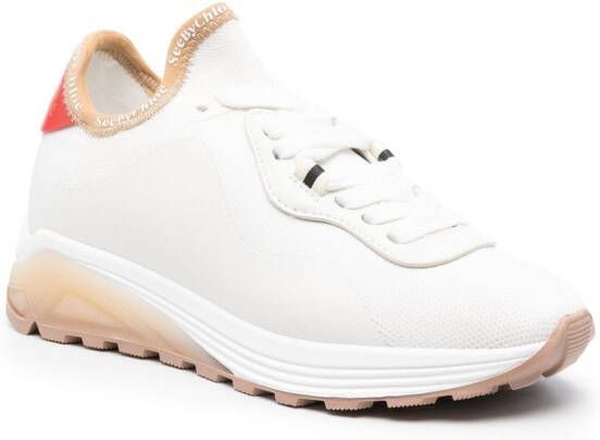 See by Chloé logo-trim low-top sneakers White