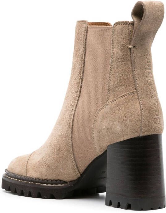 See by Chloé Mallory 125 mm suede boots Neutrals
