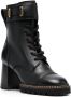 See by Chloé Mallory 75mm buckled boots Black - Thumbnail 2