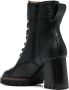 See by Chloé Mallory 75mm buckled boots Black - Thumbnail 3