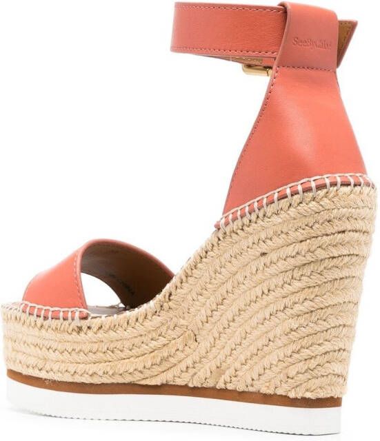 See by Chloé open-toe 120mm espadrilles Pink