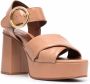 See by Chloé open-toe leather sandals Brown - Thumbnail 2