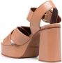 See by Chloé open-toe leather sandals Brown - Thumbnail 3