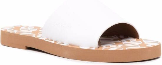 See by Chloé open-toe leather sandals White