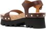 Chloé Owena leather sandals Brown - Thumbnail 3