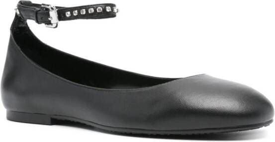 See by Chloé rhinestone-embellished ballerina shoes Black