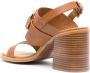 See by Chloé slingback leather sandals Brown - Thumbnail 3