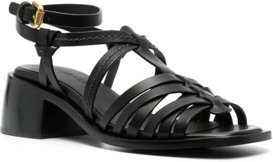 See by Chloé strappy 60mm leather sandals Black