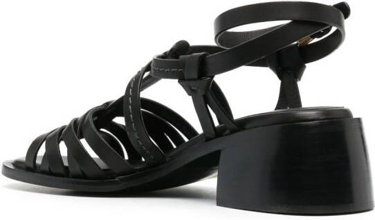 See by Chloé strappy 60mm leather sandals Black