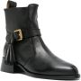 See by Chloé tassel-detail 40mm leather boots Black - Thumbnail 2