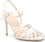 Semicouture 90mm leather sandals White - Thumbnail 2