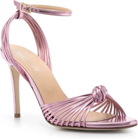 Semicouture 95mm knot detail sandals Pink