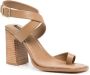 Senso 90mm Chrissy leather sandals Brown - Thumbnail 2
