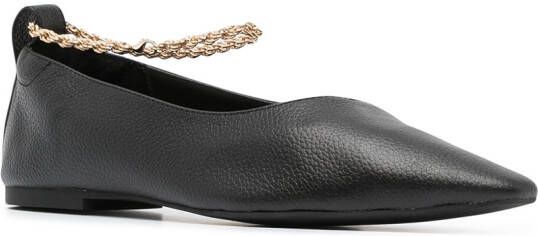 Senso Aubree II leather ballerina shoes Black