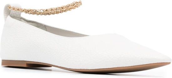 Senso Aubree II leather ballerina shoes White