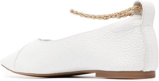 Senso Aubree II leather ballerina shoes White